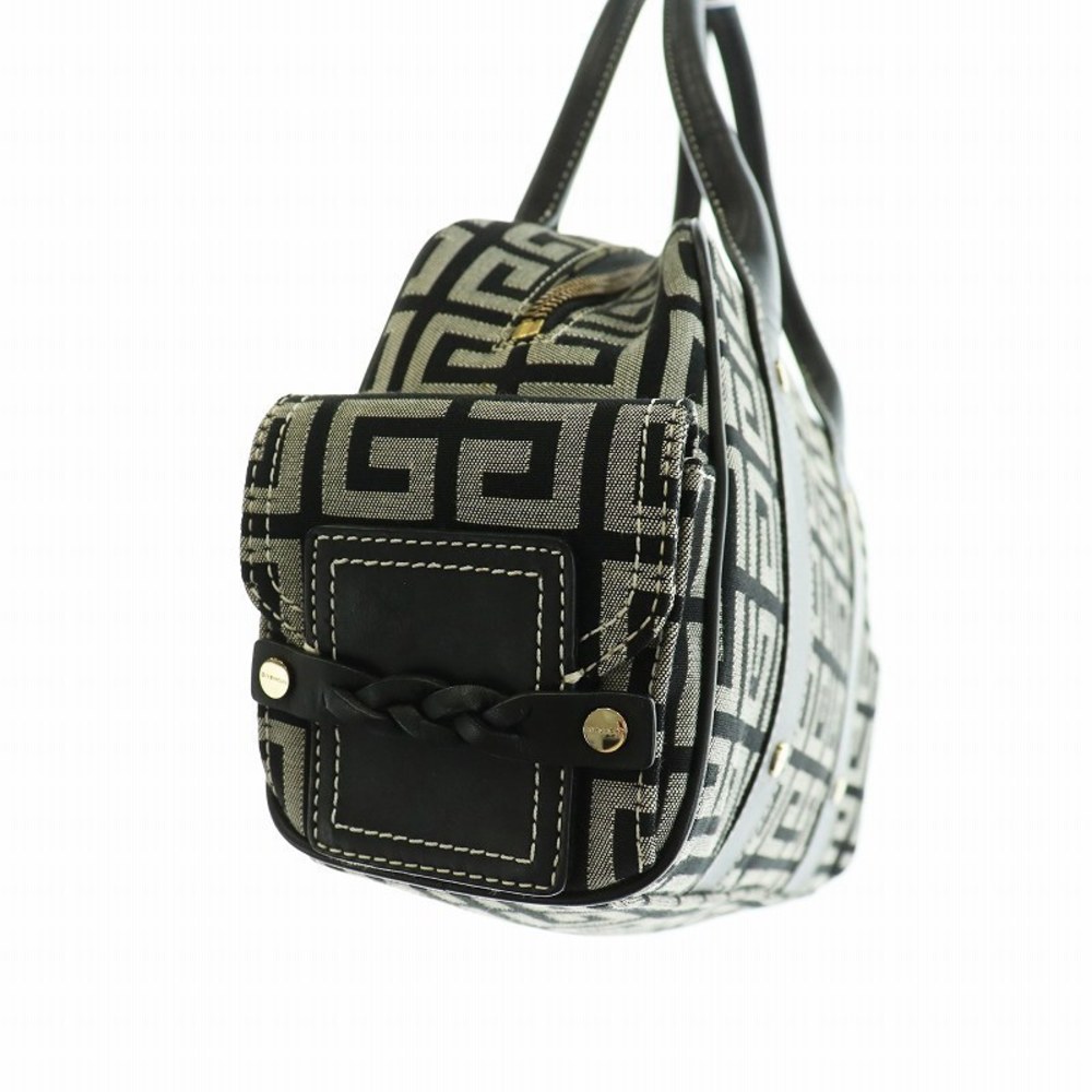 Givenchy Mini Boston Handbag G Pattern Canvas Lea… - image 6